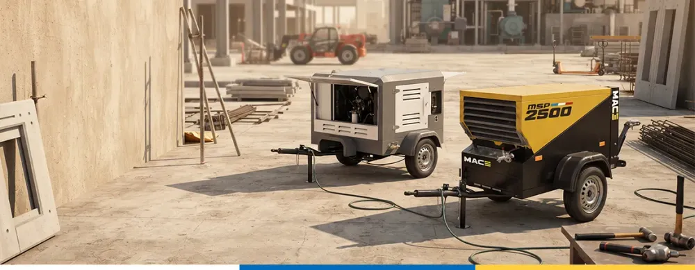Air Compressor Buyer Guide UAE: CFM, Bar, Portable vs Stationary